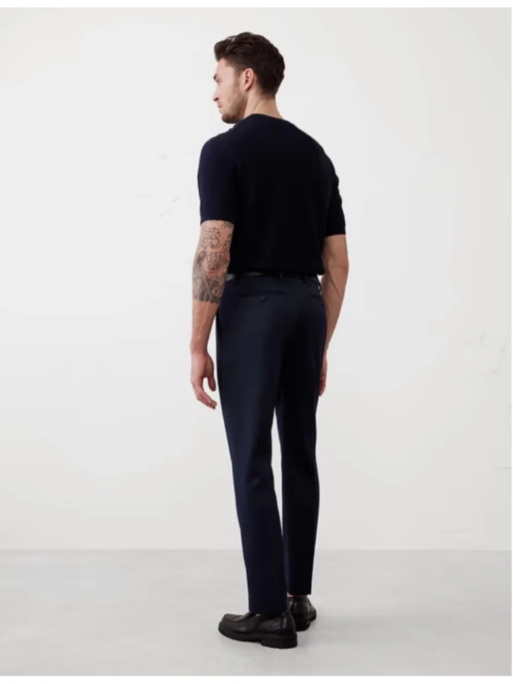 Banana Republic Men's Satin Suit Trousers Navy Blue Size 32W Pants NWT RT$170